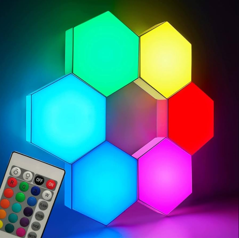 HEXAGONAL LED LIGHT 6PCS