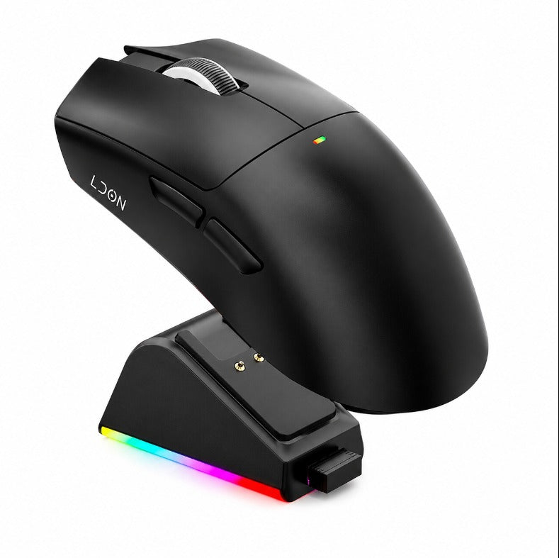 LDON V3 PRO WIRELESS GAMING MOUSE WITH CHARGING DOCK – BLACK